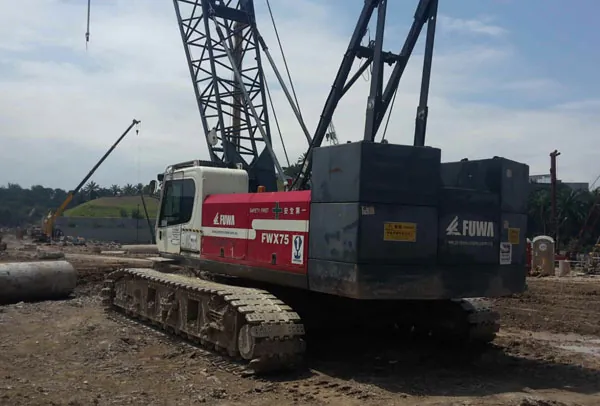 Fuwa FWX75 crawler crane, 75 tonne capacity in the Pertama Crane fleet