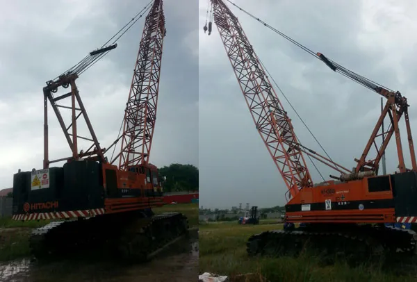 Hitachi KH300-III crawler crane, 80 tonne capacity in the Pertama Crane fleet