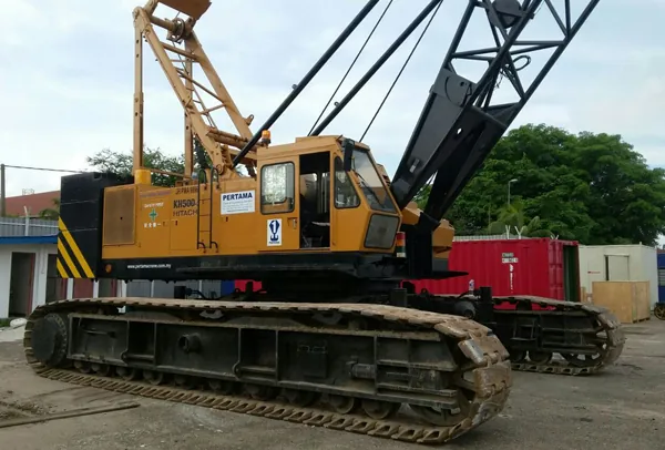 Hitachi KH500-III crawler crane, 100 tonne capacity in the Pertama Crane fleet
