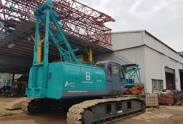 Kobelco 7065 crawler crane, 65 tonne capacity in the Pertama Crane fleet