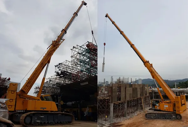 Liebherr LTR1100 crawler crane, 100 tonne (Hydraulic) capacity in the Pertama Crane fleet