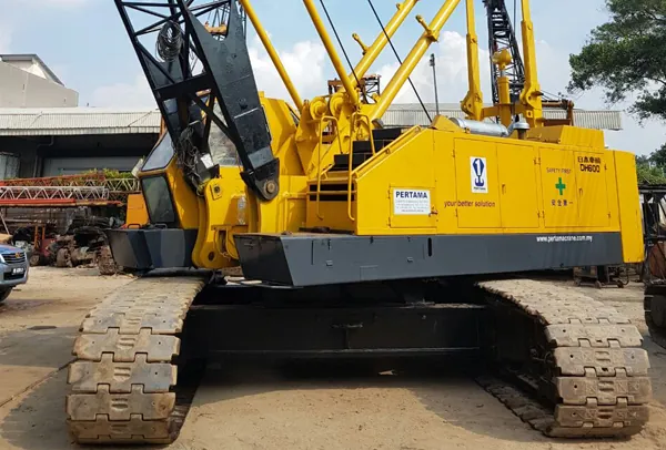 Nisha DH600 crawler crane, 60 tonne capacity in the Pertama Crane fleet