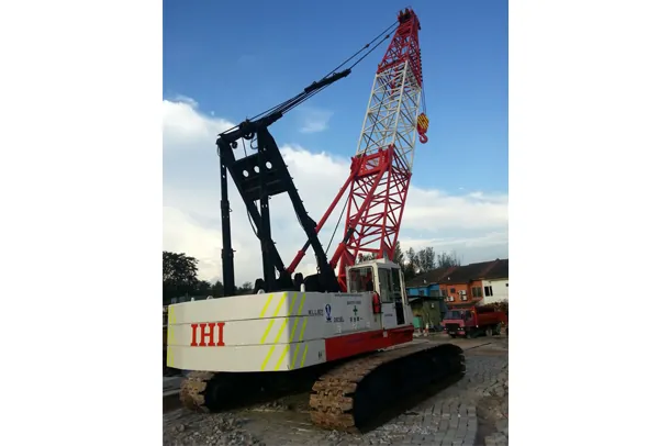 Ihi CCH800 crawler tower crane, 80 tonne capacity in the Pertama Crane fleet