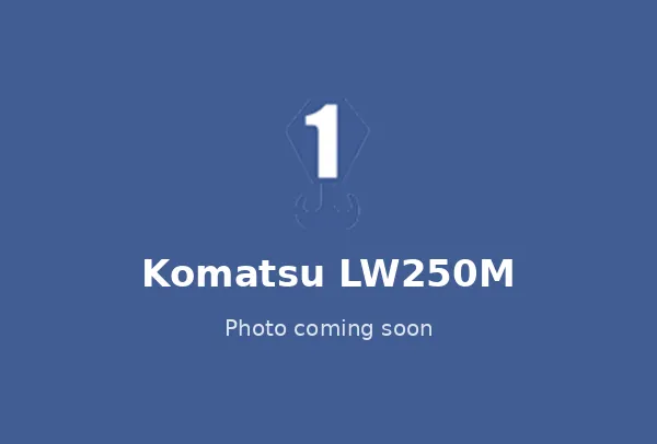 Placeholder image for the Komatsu LW250M 25 tonne rough terrain crane, photo coming soon
